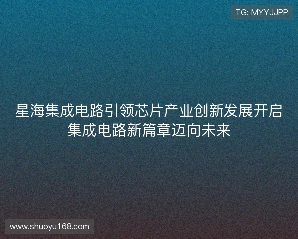 星海集成电路引领芯片产业创新发展开启集成电路新篇章迈向未来 星海集成电路引领芯片产业创新发展开启集成电路新篇章迈向未来